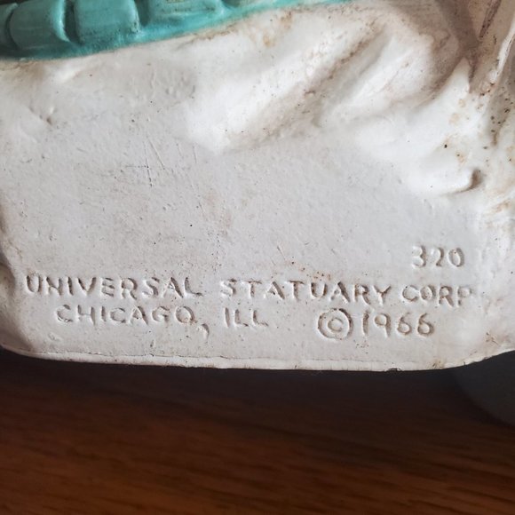 Vintage Universal Statuary Corp 1966 Native American Chef Bust - Picture 5 of 13